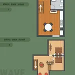 Brivibas - Wave, Free Privat Parking, Free Wifi, Self Check-in Апартаменти Рига